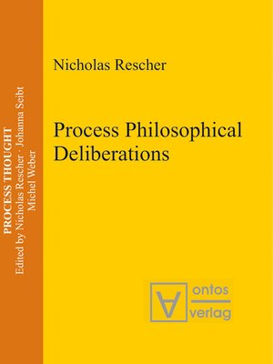 cover image of Process Philosophical Deliberations